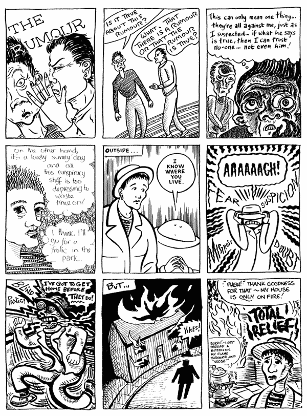 1 mooncat 2 Darryl Cunningham 3 Ed Pinsent4 Jeremy Dennis 5 Phil Elliot 6 Andy Roberts7 Rich Z Starbuck 8 Darryl Cunningham 9 mooncatAll artwork � individual artists. Not to be reproduced without permission