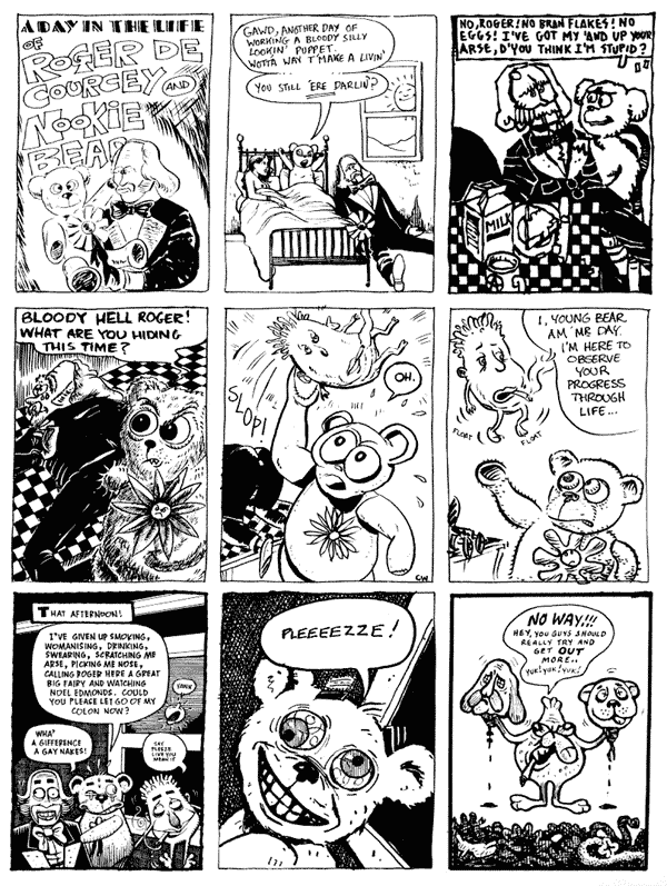 1 [need to check origional artwork] 2 [need to check origional artwork] 3 Simon Gane4 Richard Argent 5 Chris Webster 6 mooncat7 Roger Langridge 8 Chris Hogg 9 Mark RobinsonAll artwork � individual artists. Not to be reproduced without permission