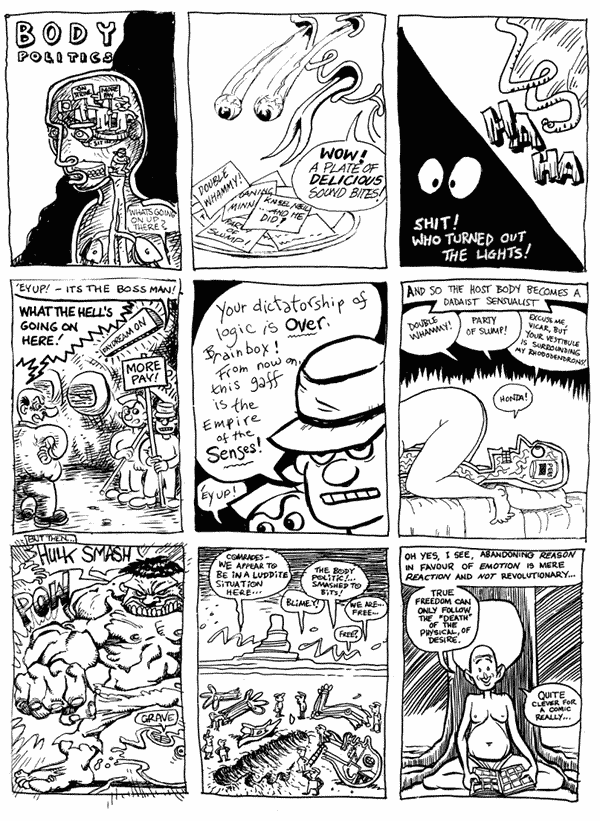 1 mooncat 2 Bob Moulder 3 Lee Brimmicombe Wood4 mooncat 5 Lee Kennedy 6 Andy Roberts7 John McCrea 8 Hunt Emerson 9 David MorrisAll artwork � individual artists. Not to be reproduced without permission